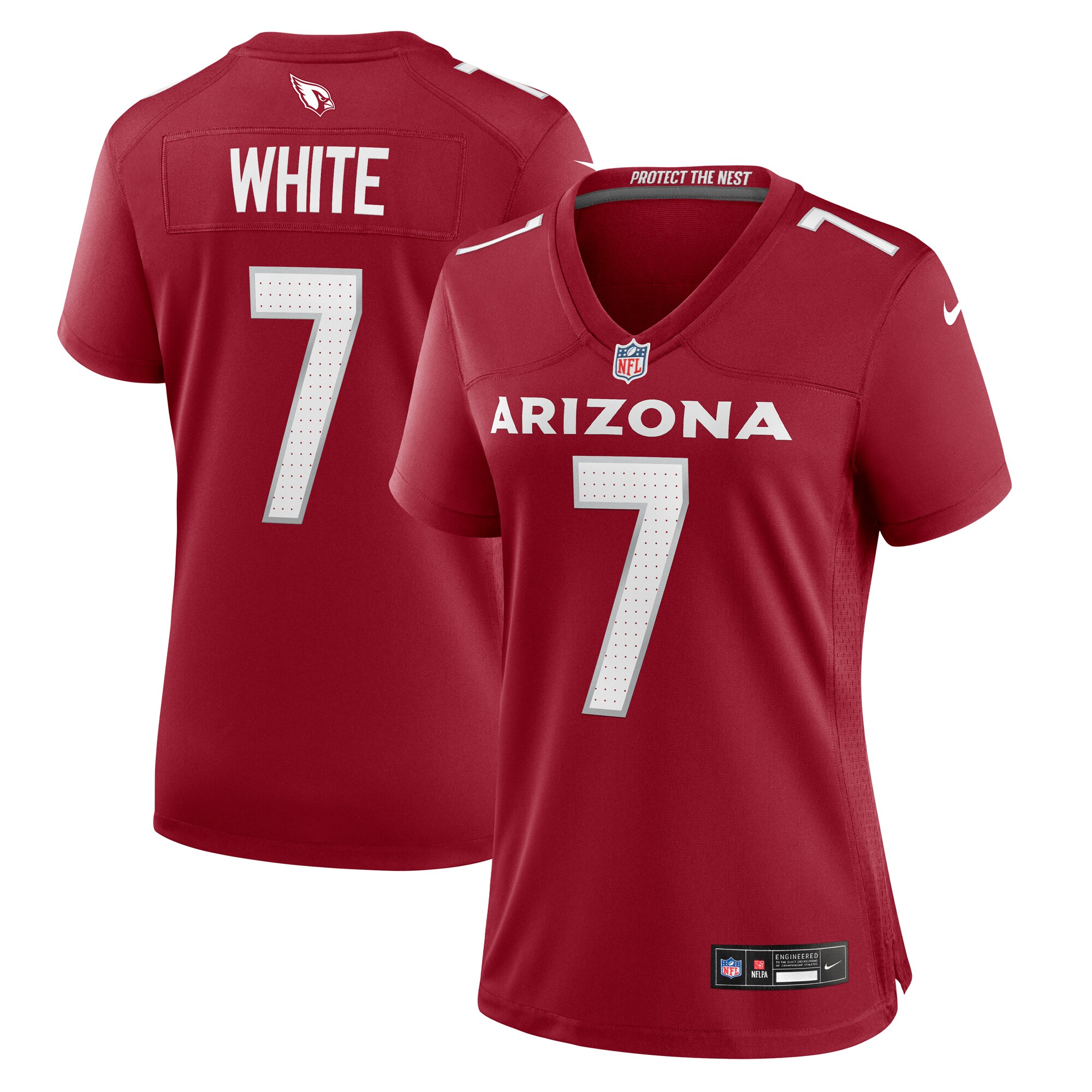Women's Arizona Cardinals Kyzir White Nike  Cardinal Team Game Jersey