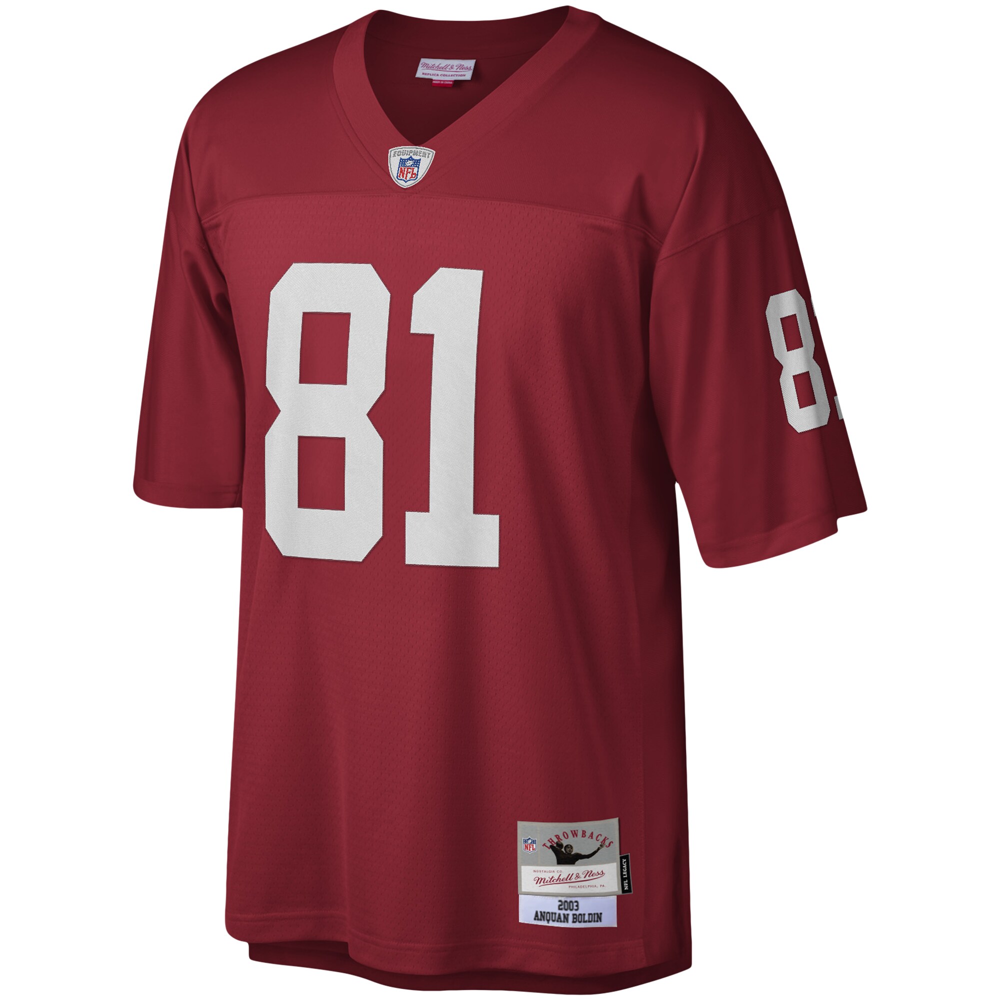 09AC12C4-FFFF-A397-8FB9-F771A0C78ECC Men's Arizona Cardinals Anquan Boldin Mitchell & Ness Cardinal Legacy Replica Jersey