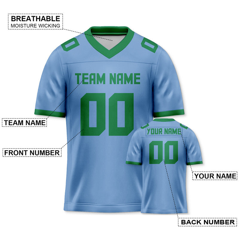 0BFD12DC-8C4C-1D5E-09BA-5BAAFD55B744 Custom Light Blue Green Mesh Authentic Football Jersey