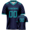 0C9EB7BD-773F-98A9-9989-6C23A26D2D4D Custom Navy Aqua Mesh Authentic Football Jersey
