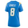 1CD26A78-DC86-0870-6E84-471FA742F06D Women's Los Angeles Chargers Taylor Heinicke Nike Powder Blue Game Jersey