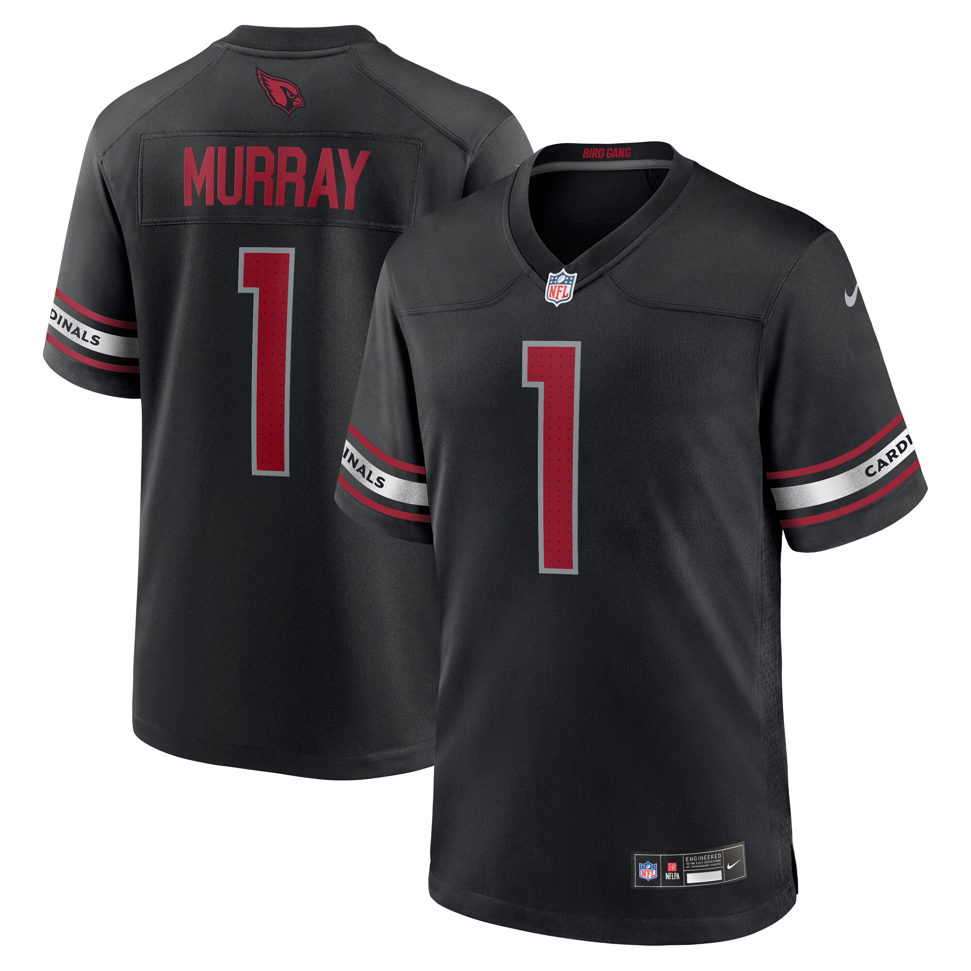 251C799F-320F-3A91-E6D9-7F61A5AEE34C Men's Arizona Cardinals Kyler Murray Nike Black Game Jersey