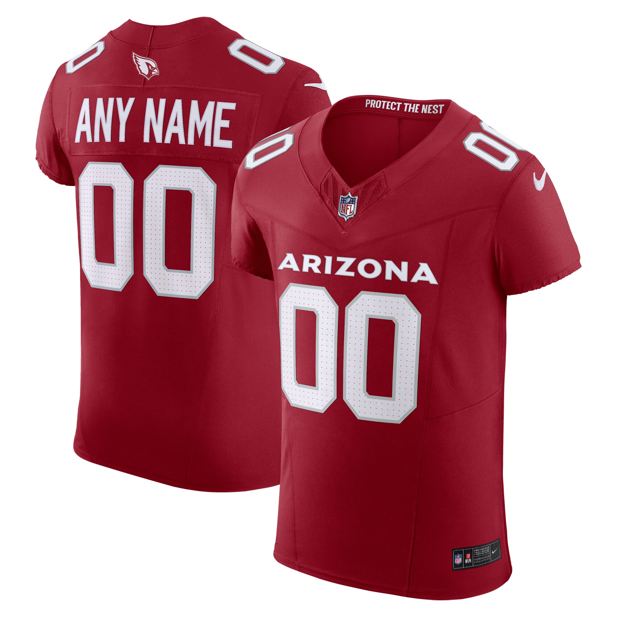 25883910-FE3A-BBA5-3479-996938627F6E Men's Arizona Cardinals Nike Cardinal Vapor F.U.S.E. Elite Custom Jersey