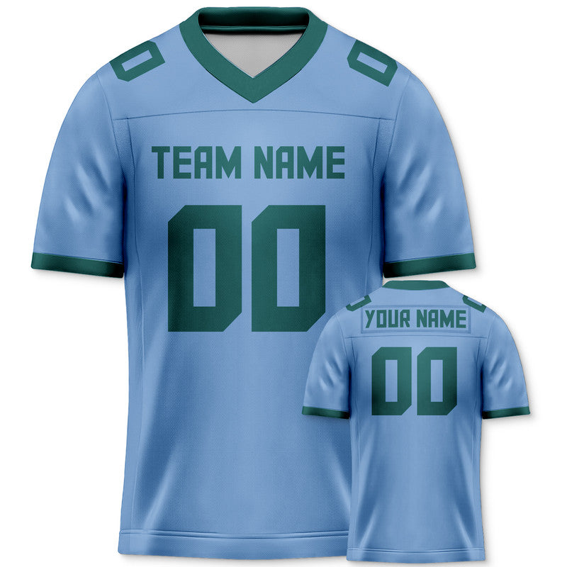 2732242D-0B39-4422-194A-02F4B989EF17 Custom Light Blue Kelly Green Mesh Authentic Football Jersey