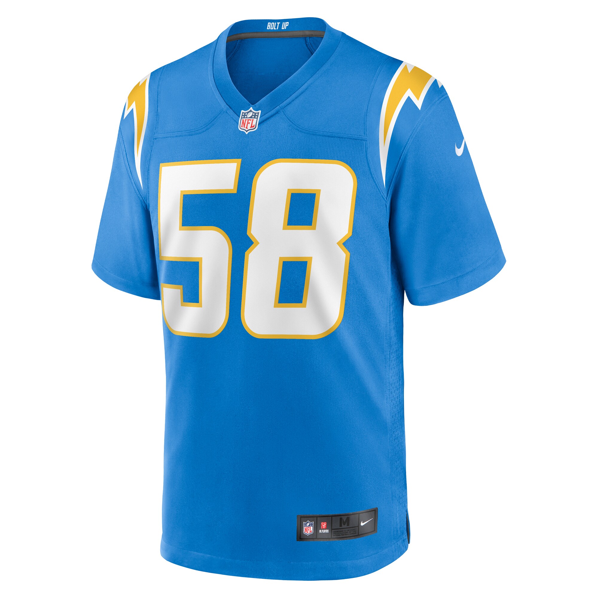 2F976A1E-7527-6F13-311A-159287E16176 Men's Los Angeles Chargers Denzel Perryman Nike Powder Blue Game Jersey