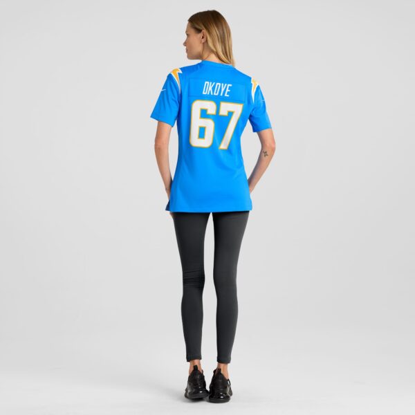 Women's Los Angeles Chargers CJ Okoye Nike  Powder Blue Team Game Jersey