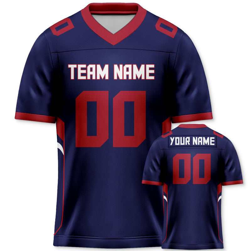 3A11BBA1-F408-3C6B-63F7-B1606768804B Custom Navy Red-White Concept Version Authentic Football Jersey