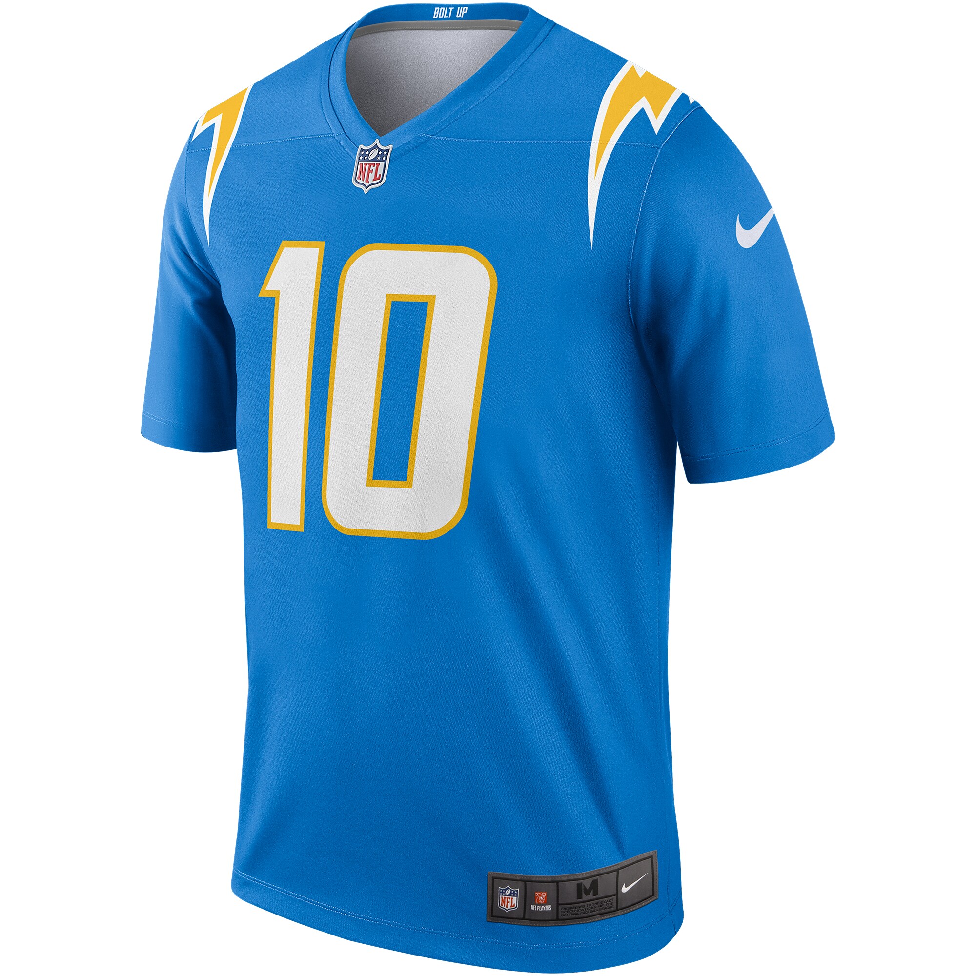 3B334ECA-7615-2B14-243E-0114C56C8291 Men's Los Angeles Chargers Justin Herbert Nike Powder Blue Team Legend Player Performance Top