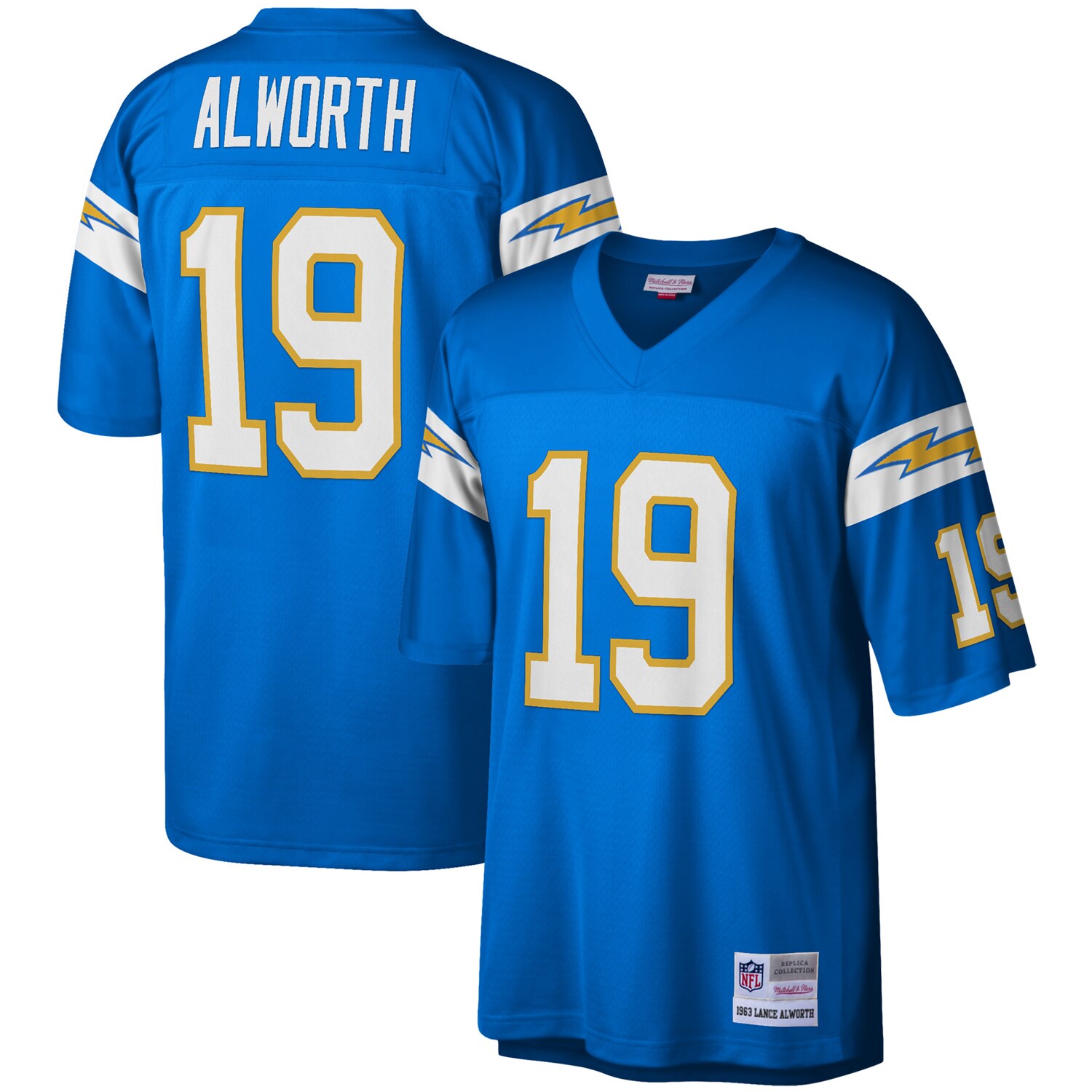 41239119-6C6F-BC8D-88F7-B29736E749B8 Men's Los Angeles Chargers Lance Alworth Mitchell & Ness Powder Blue Legacy Replica Jersey