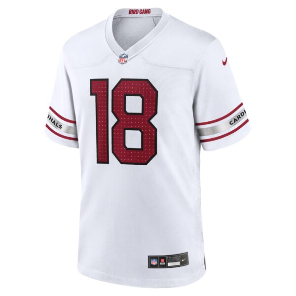 Men's Arizona Cardinals Marvin Harrison Jr. Nike White  Player Game Jersey