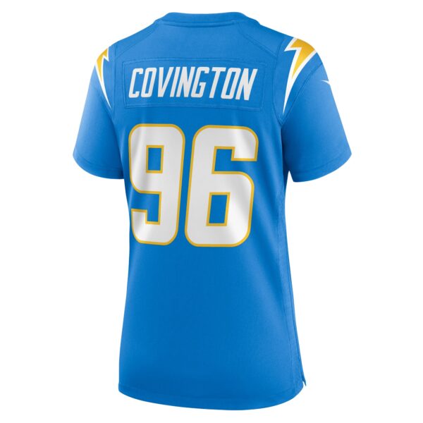 482DBF0C-11F5-DFA2-6471-4658432B743B Women's Los Angeles Chargers Christian Covington Nike Powder Blue Team Game Jersey