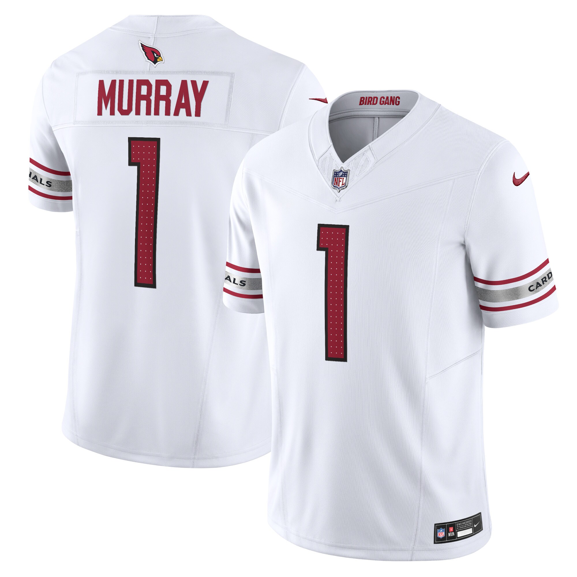 48779580-43EB-77D5-6A2E-7BBCC71E1C0A Men's Arizona Cardinals Kyler Murray Nike White Vapor F.U.S.E. Limited Jersey