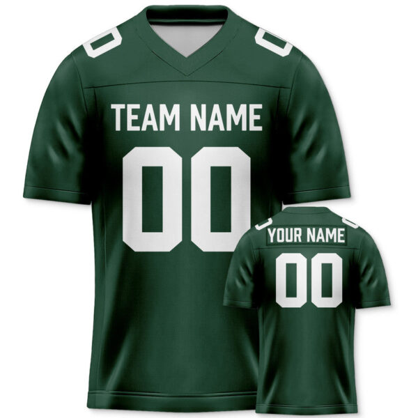 525C5068-2D68-EF0A-B192-EE5E84685D2D Custom Kelly Green White Authentic Football Jersey