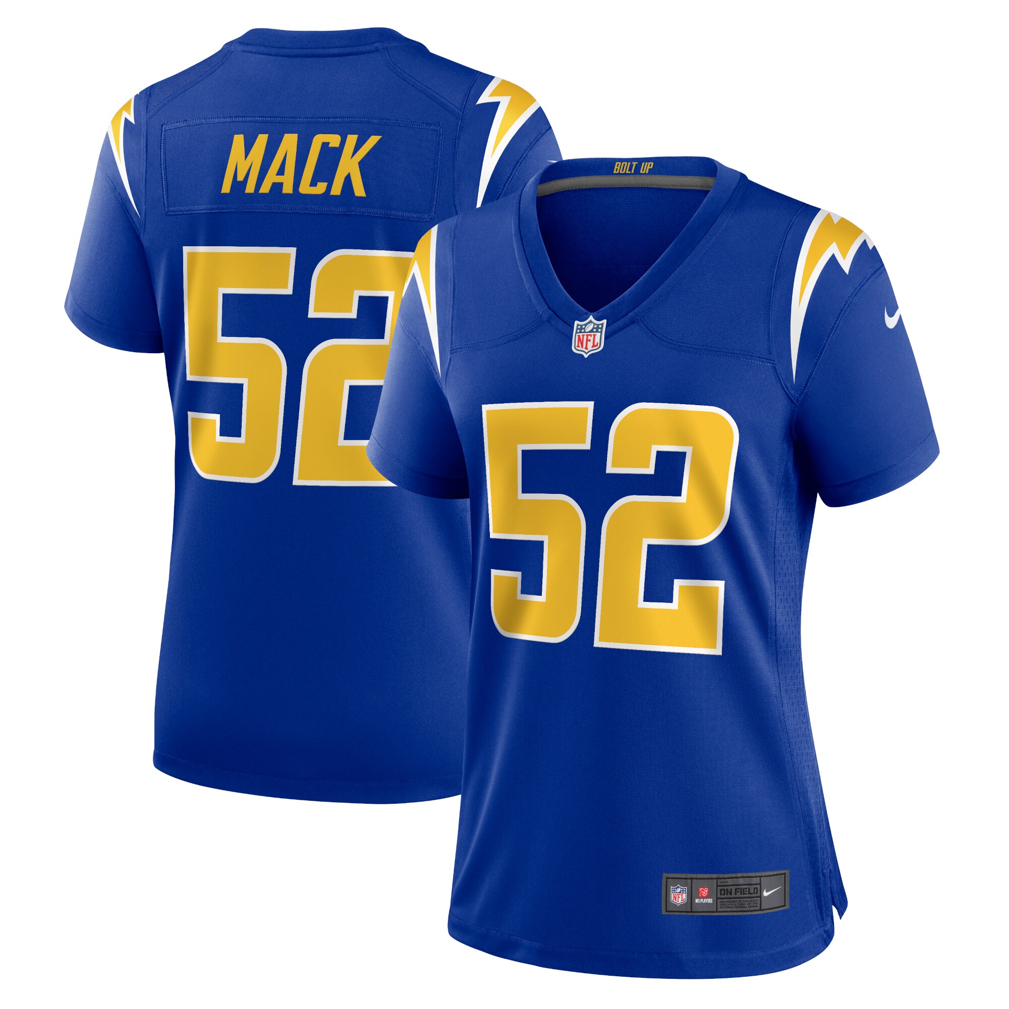 52C1A15A-5A0B-D323-DC8D-502D3377B313 Women's Los Angeles Chargers Khalil Mack Nike Royal Alternate Game Jersey
