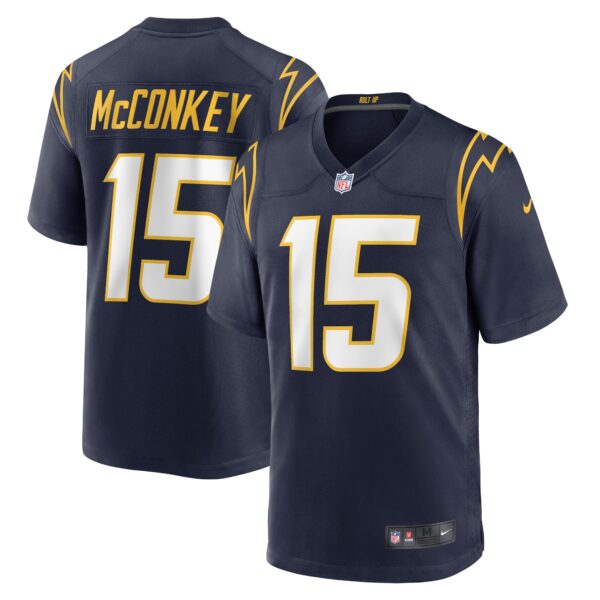 55548E13-B586-71B9-3F31-59FC883F25BC Men's Los Angeles Chargers Ladd McConkey Nike Navy Alternate Game Jersey