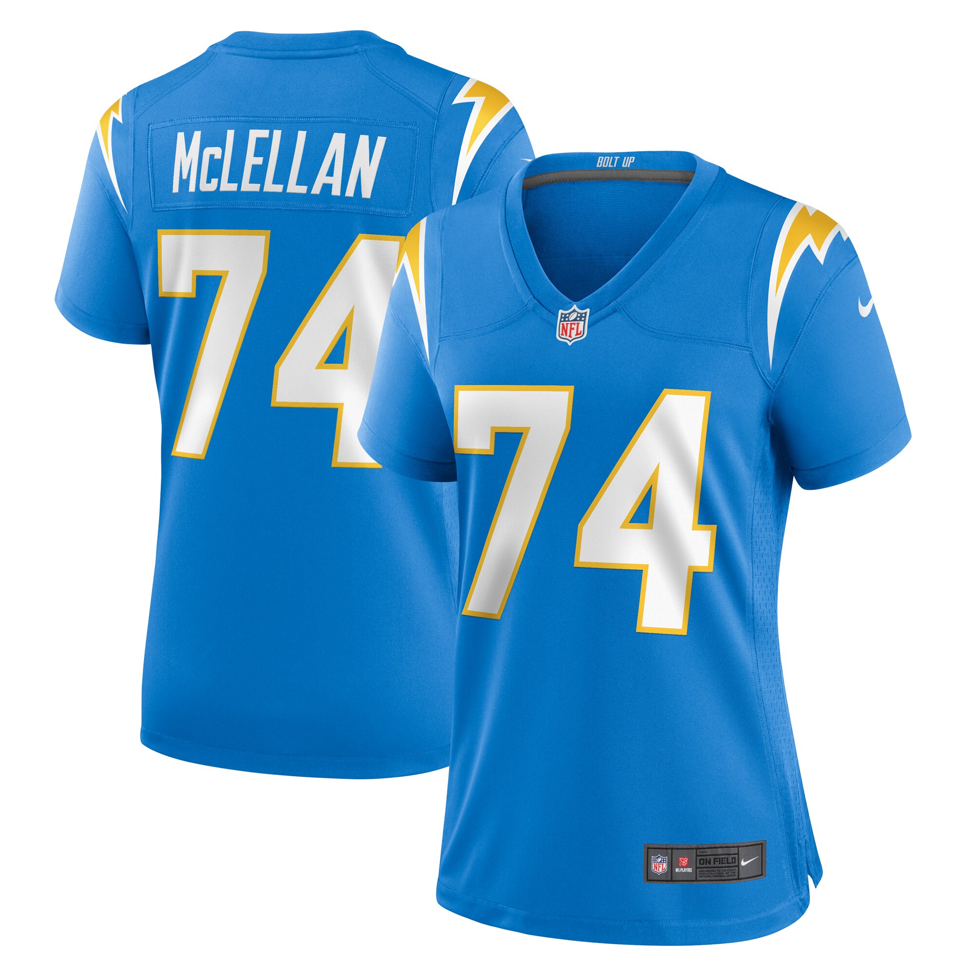 5A18C124-D9B5-9A5D-09B0-83C26FE972CD Women's Los Angeles Chargers Tyler McLellan Nike Powder Blue Game Jersey