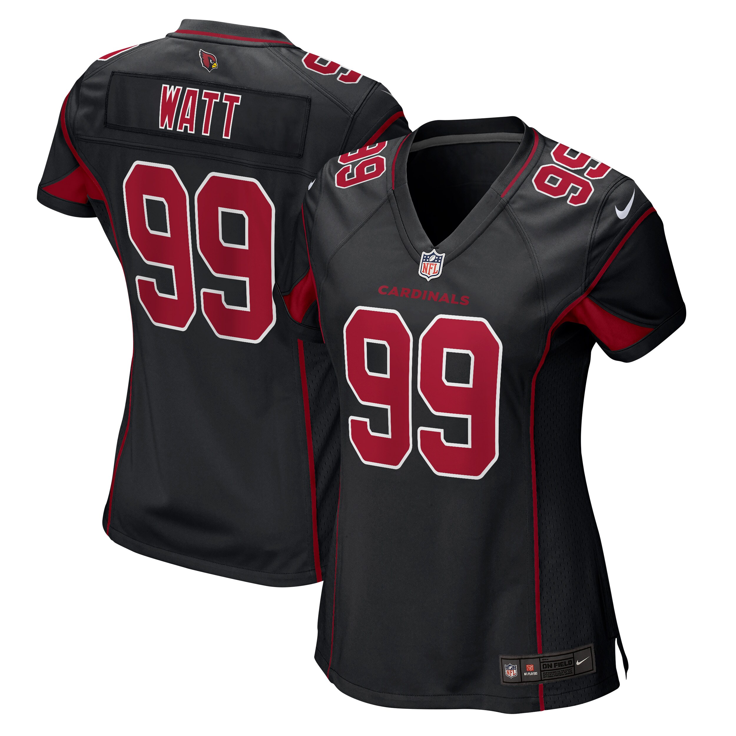 5E8685C8-E939-919D-7393-75129942A14F Women's Arizona Cardinals J.J. Watt Nike Black 2nd Alternate Game Jersey