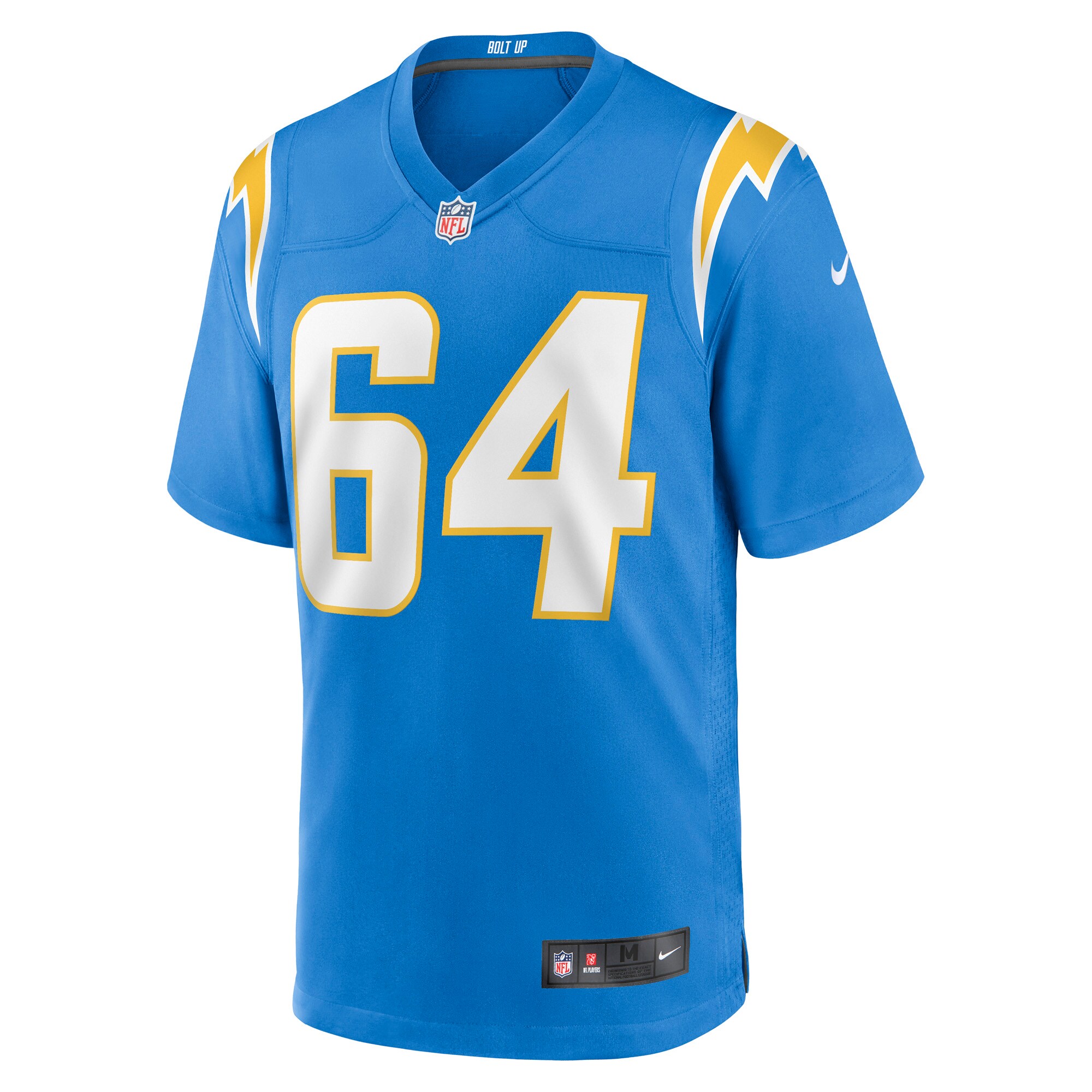60A074EC-975F-F94D-BA91-CDC92E0AE4AF Men's Los Angeles Chargers Brenden Jaimes Nike Powder Blue Game Jersey