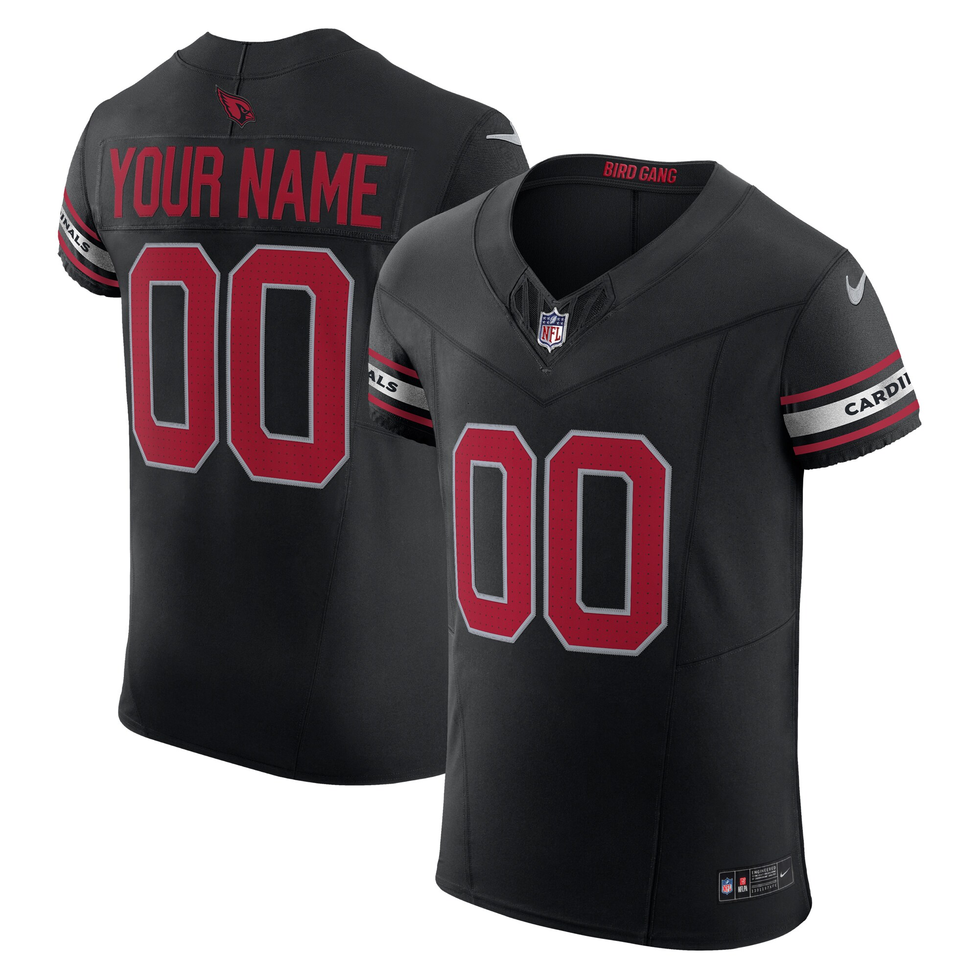 Men's Arizona Cardinals Nike Black  Vapor F.U.S.E. Elite Custom Jersey