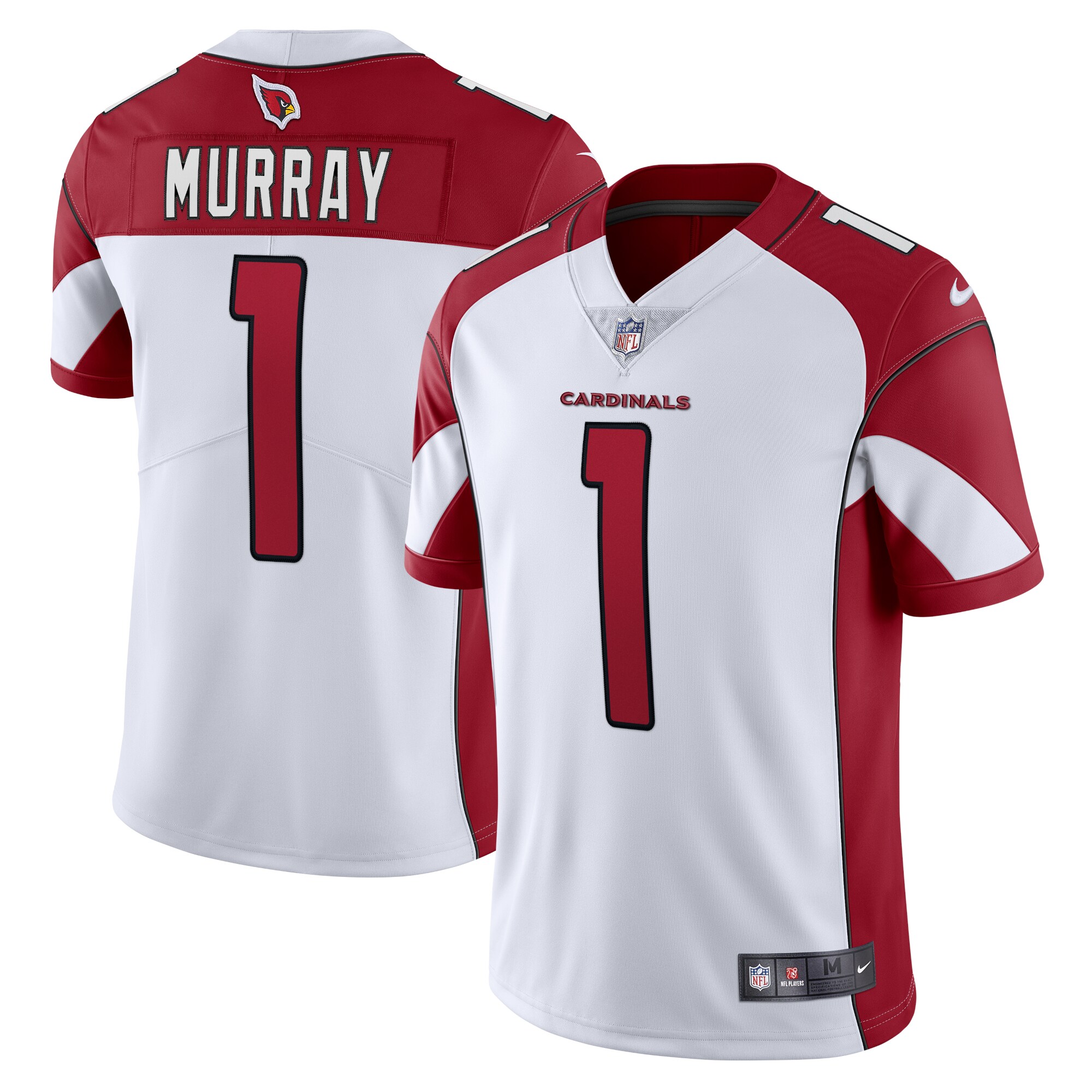 65241670-6BF1-DE87-28A0-9B53AC1CA2E0 Men's Arizona Cardinals Kyler Murray Nike White Vapor Limited Jersey