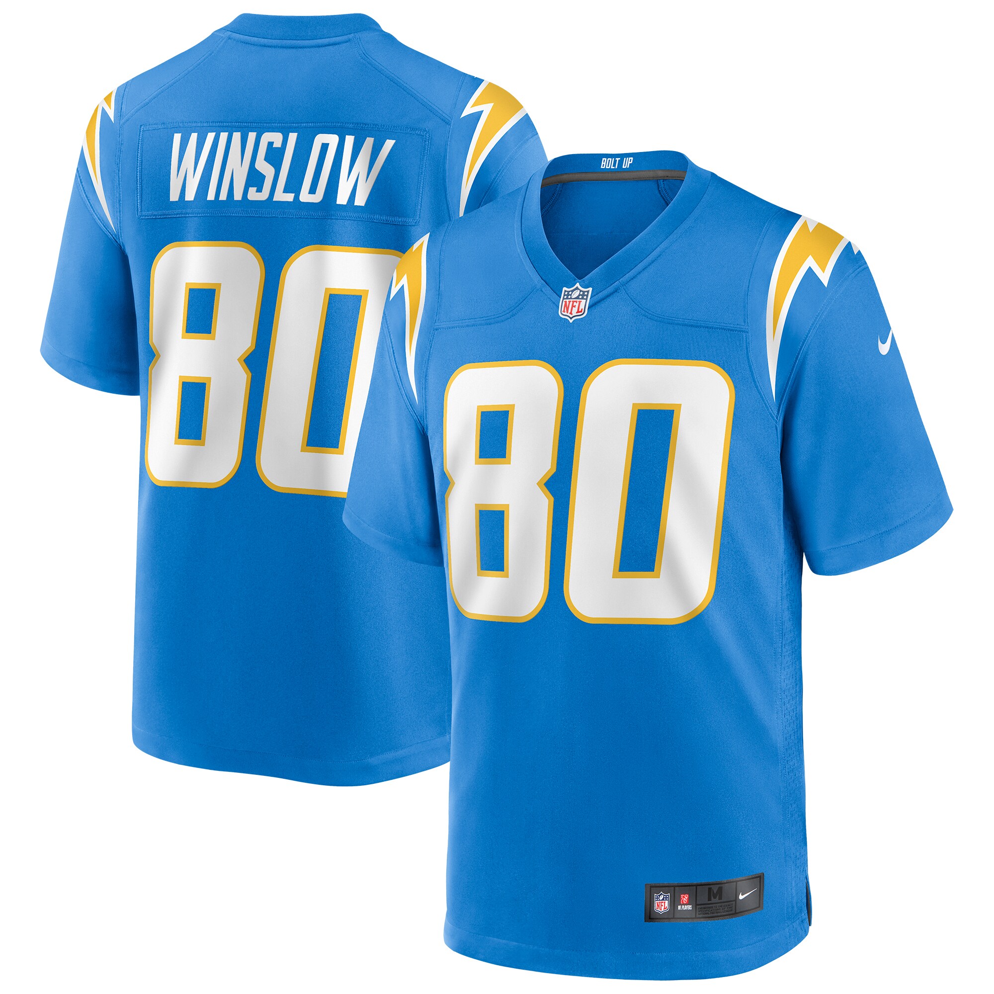 67ADE9BF-2BAF-7B23-6806-B04F8AABD7A9 Men's Los Angeles Chargers Kellen Winslow Nike Powder Blue Game Retired Player Jersey