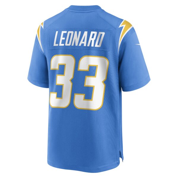 6B9A6D13-1707-D0C3-547D-F473304E5BAE Men's Los Angeles Chargers Deane Leonard Nike Powder Blue Game Player Jersey
