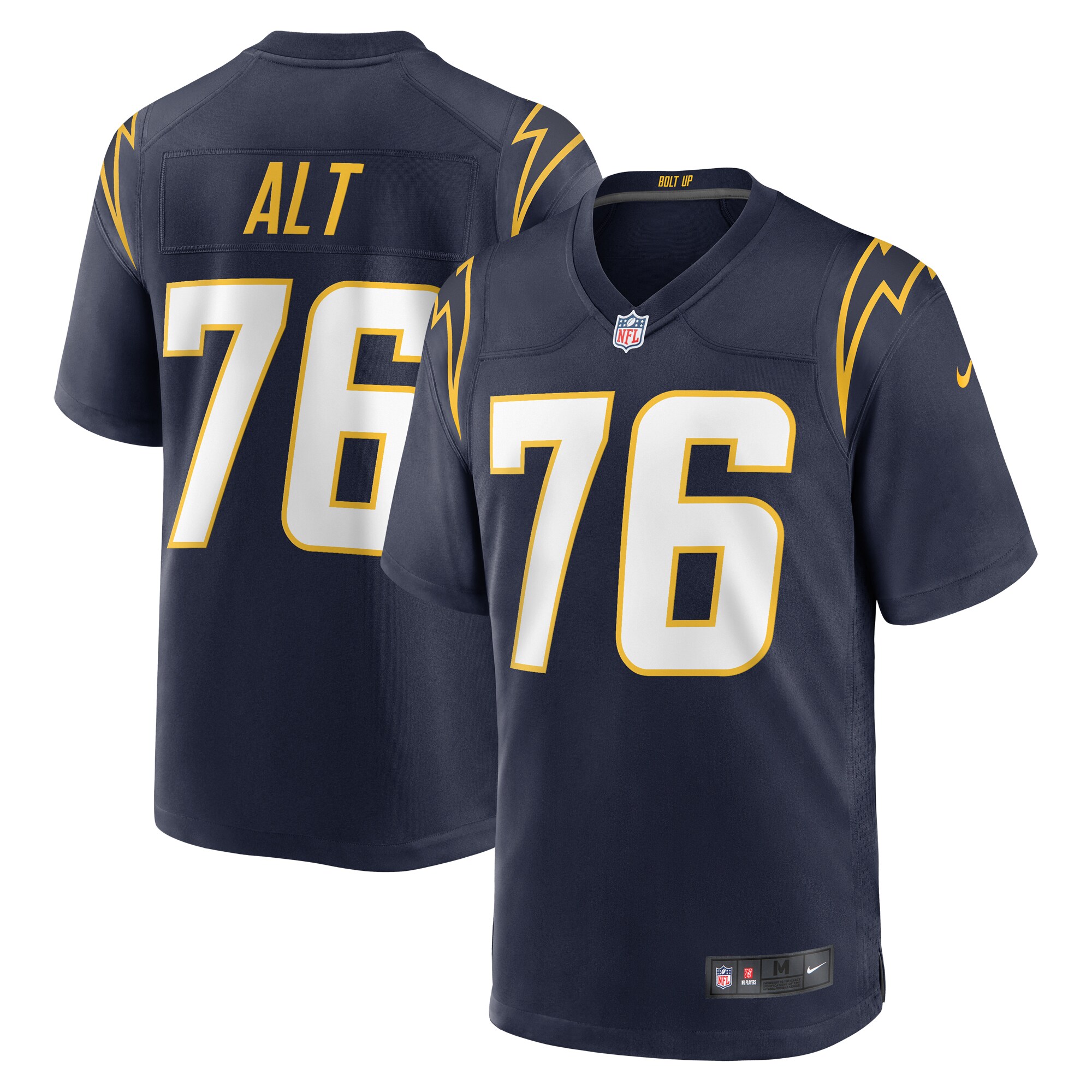 75CE7F43-B844-F02A-F34E-D36757D354F3 Men's Los Angeles Chargers Joe Alt Nike Navy Player Game Jersey