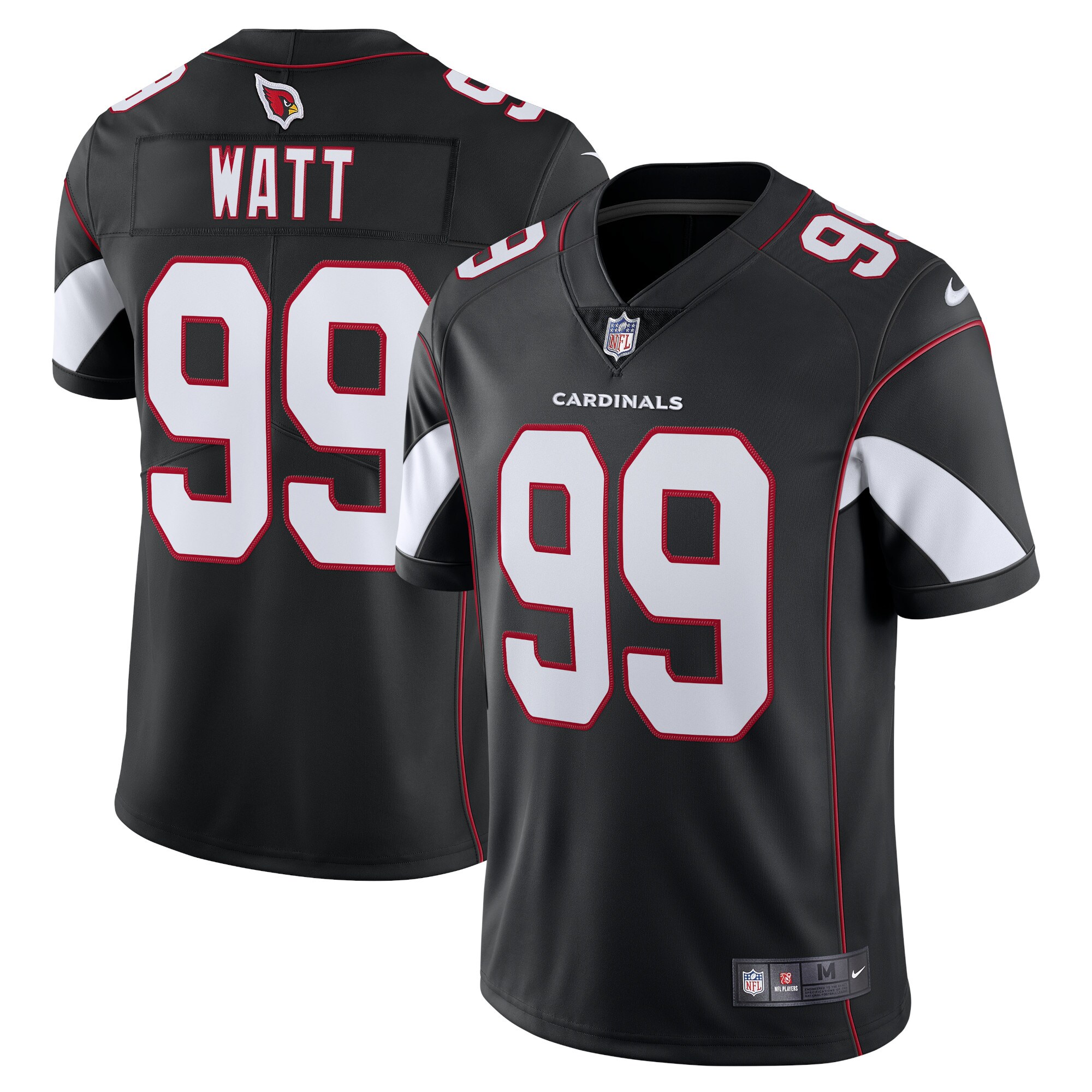 7AC5AF85-FC2D-470B-E0EE-C353A915D2A0 Men's Arizona Cardinals J.J. Watt Nike Black Vapor Limited Jersey