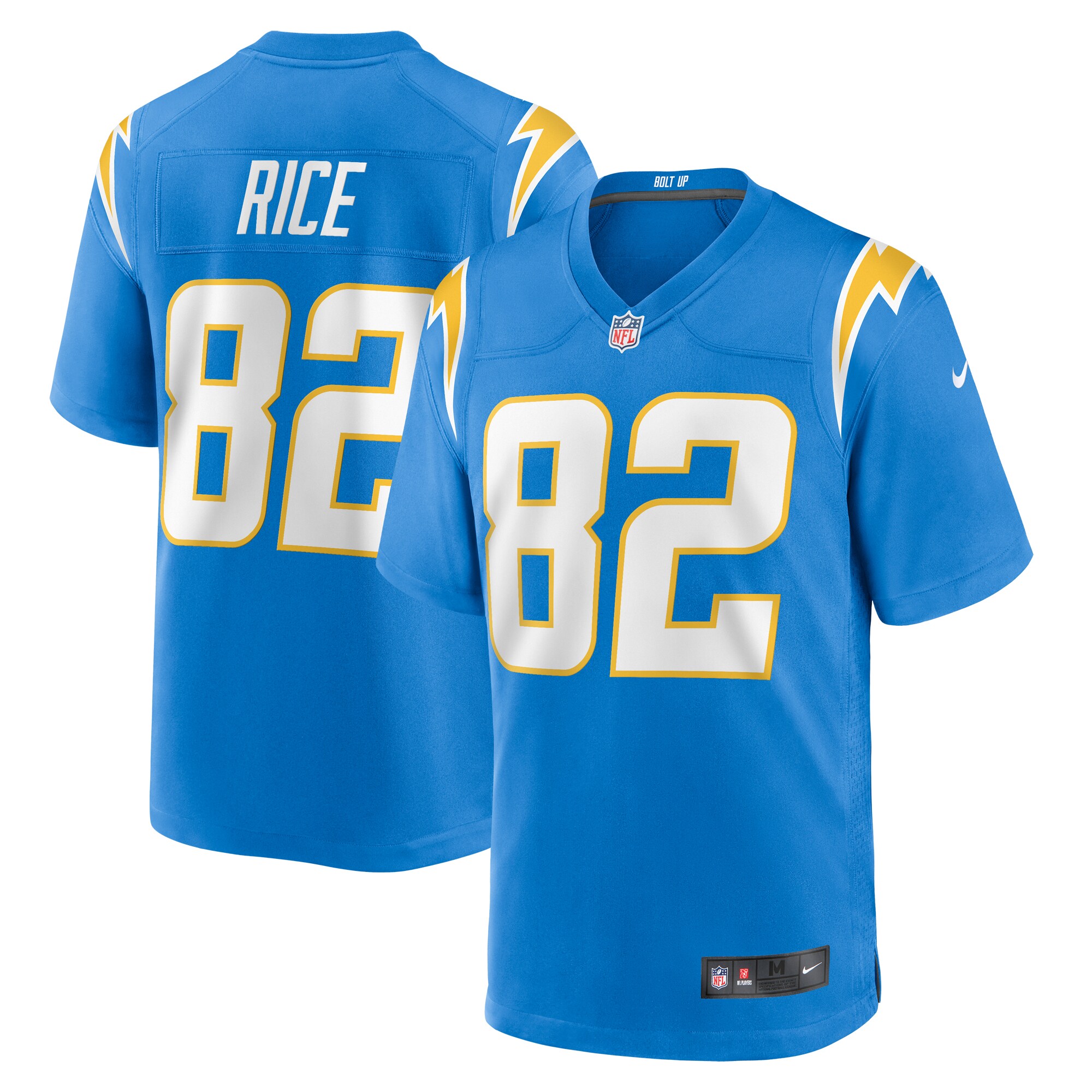 7E10A894-C69E-DAF0-6487-4069F567050F Men's Los Angeles Chargers Brenden Rice Nike Powder Blue Team Game Jersey