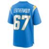 7F307C3E-16CA-BC2D-1D70-9B5F238EABD0 Men's Los Angeles Chargers Alex Leatherwood Nike Powder Blue Team Game Jersey