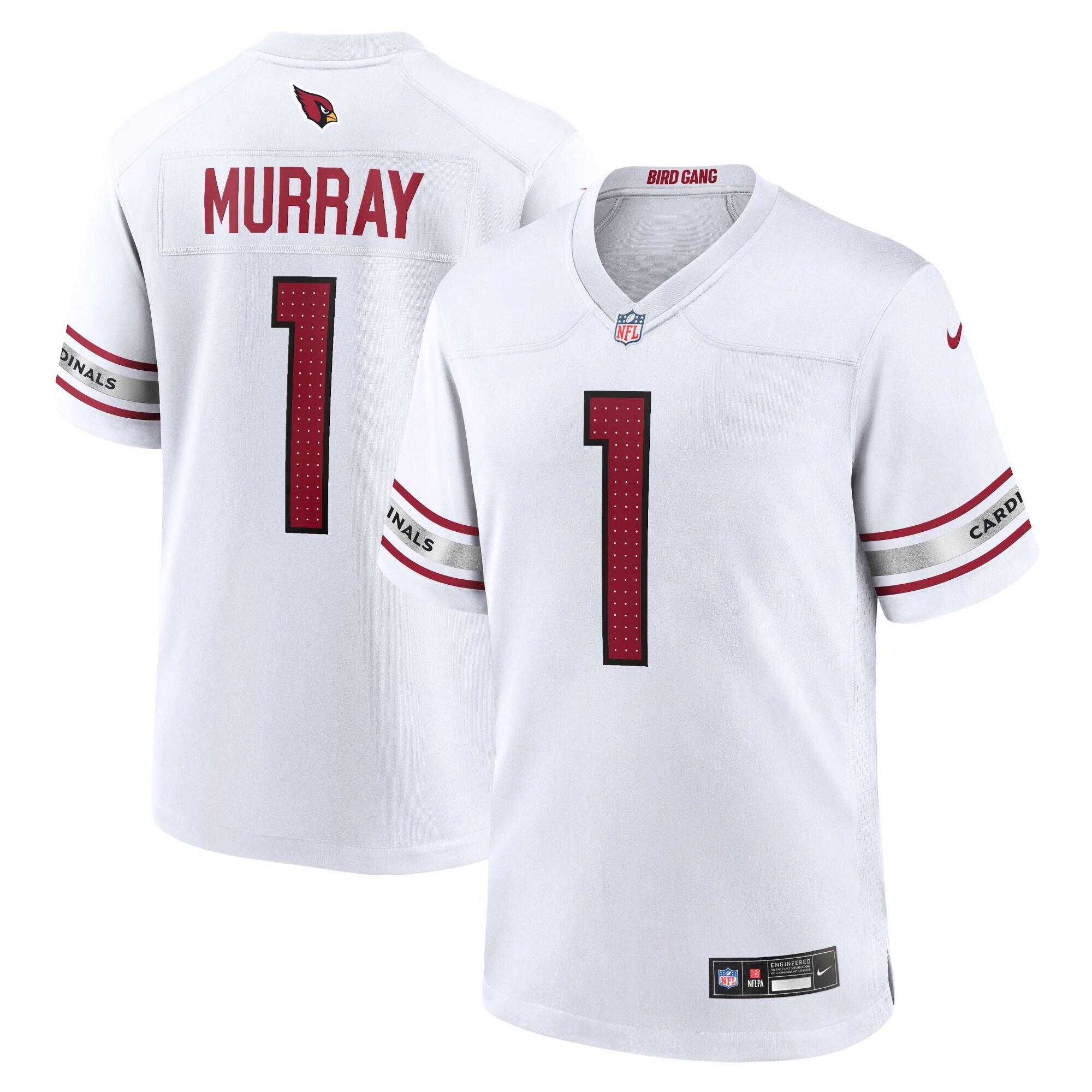 860770CF-2B56-9FF2-4F33-CF02F74EA19A Men's Arizona Cardinals Kyler Murray Nike White Game Player Jersey