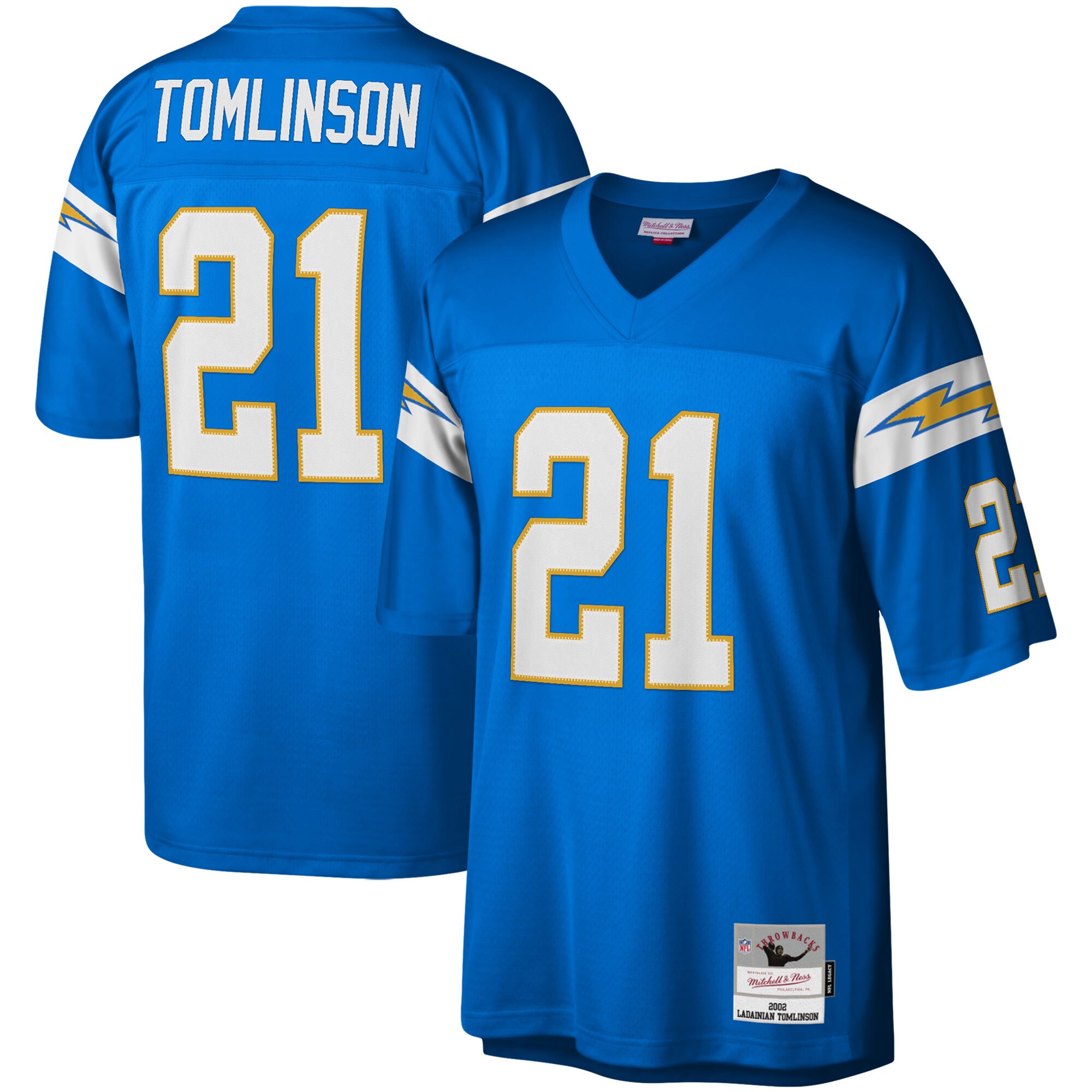 88DDEB24-F8D4-6471-4CEA-36E7E18374F4 Men's Los Angeles Chargers LaDainian Tomlinson Mitchell & Ness Powder Blue Legacy Replica Jersey