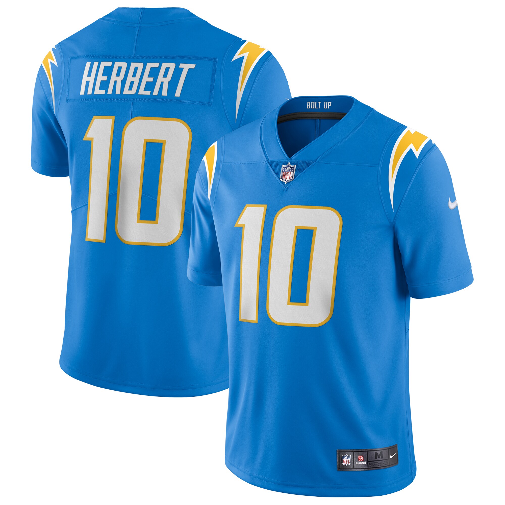 A0750DC9-9955-7F43-EFE4-EED8669B79CA Men's Los Angeles Chargers Justin Herbert Nike Powder Blue Vapor Limited Jersey