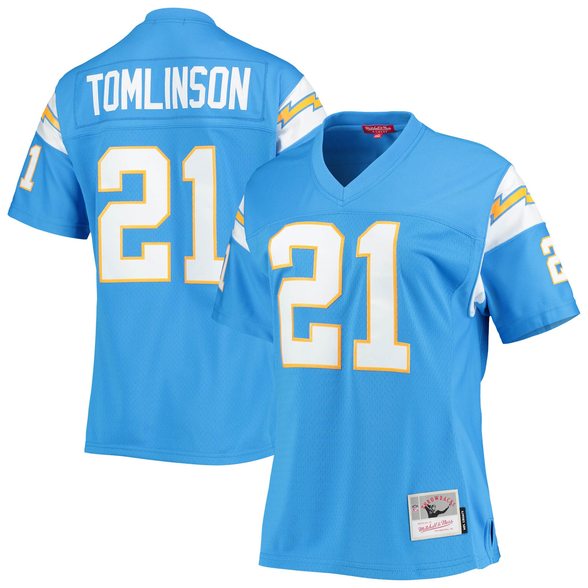 A536B91C-24CC-2032-60ED-502300601EB5 Women's Los Angeles Chargers LaDainian Tomlinson Mitchell & Ness Powder Blue Legacy Replica Player Jersey
