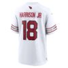 Men's Arizona Cardinals Marvin Harrison Jr. Nike White  Player Game Jersey