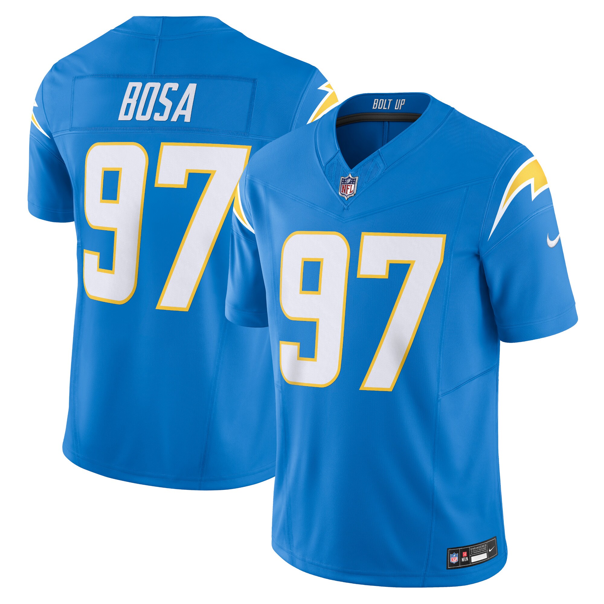 D440B948-B70A-CA04-0DAF-D2125EC8D657 Men's Los Angeles Chargers Joey Bosa Nike Powder Blue Vapor F.U.S.E. Limited Jersey