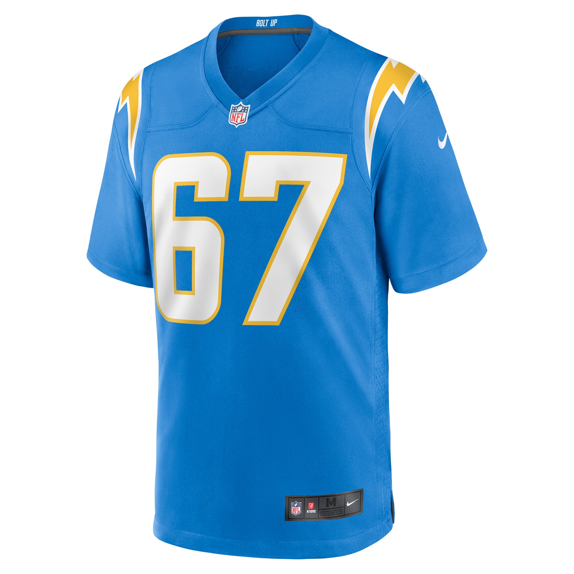 D987CF3D-204F-1F80-CC45-A75F19BA928B Men's Los Angeles Chargers Alex Leatherwood Nike Powder Blue Team Game Jersey