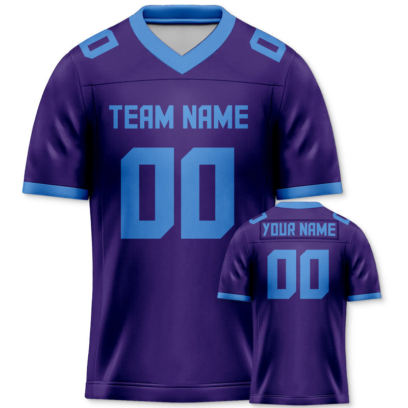 DB6A3BA8-52EB-1E1F-78E2-B763E89C6683 Custom Purple Powder Blue Mesh Authentic Football Jersey