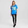 DF8C3FF7-FB51-D9C3-8DD4-1F1552280CBF Women's Los Angeles Chargers Zack Bailey Nike Powder Blue Player Game Jersey