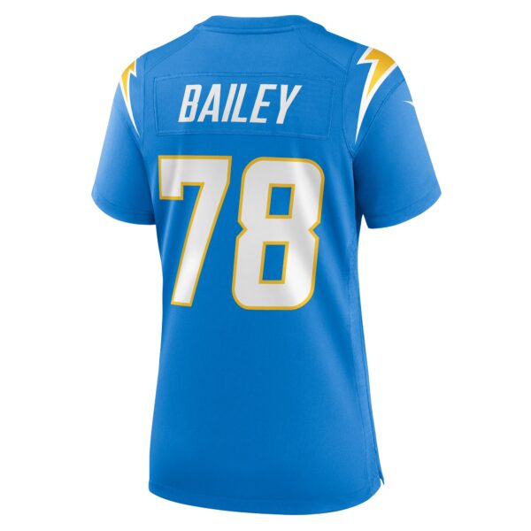 E47671F5-5F72-FA6F-48F9-250ACCCAA7F9 Women's Los Angeles Chargers Zack Bailey Nike Powder Blue Player Game Jersey