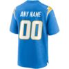 E48001A6-5E44-BFE8-43AF-3687CEAEE458 Men's Los Angeles Chargers Nike Powder Blue Custom Game Jersey