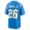 E88E7112-6460-5FF1-11EF-DEB4CBCBA40E Men's Los Angeles Chargers Asante Samuel Jr. Nike Powder Blue Game Player Jersey