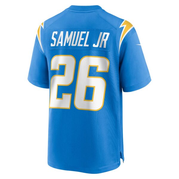 E88E7112-6460-5FF1-11EF-DEB4CBCBA40E Men's Los Angeles Chargers Asante Samuel Jr. Nike Powder Blue Game Player Jersey