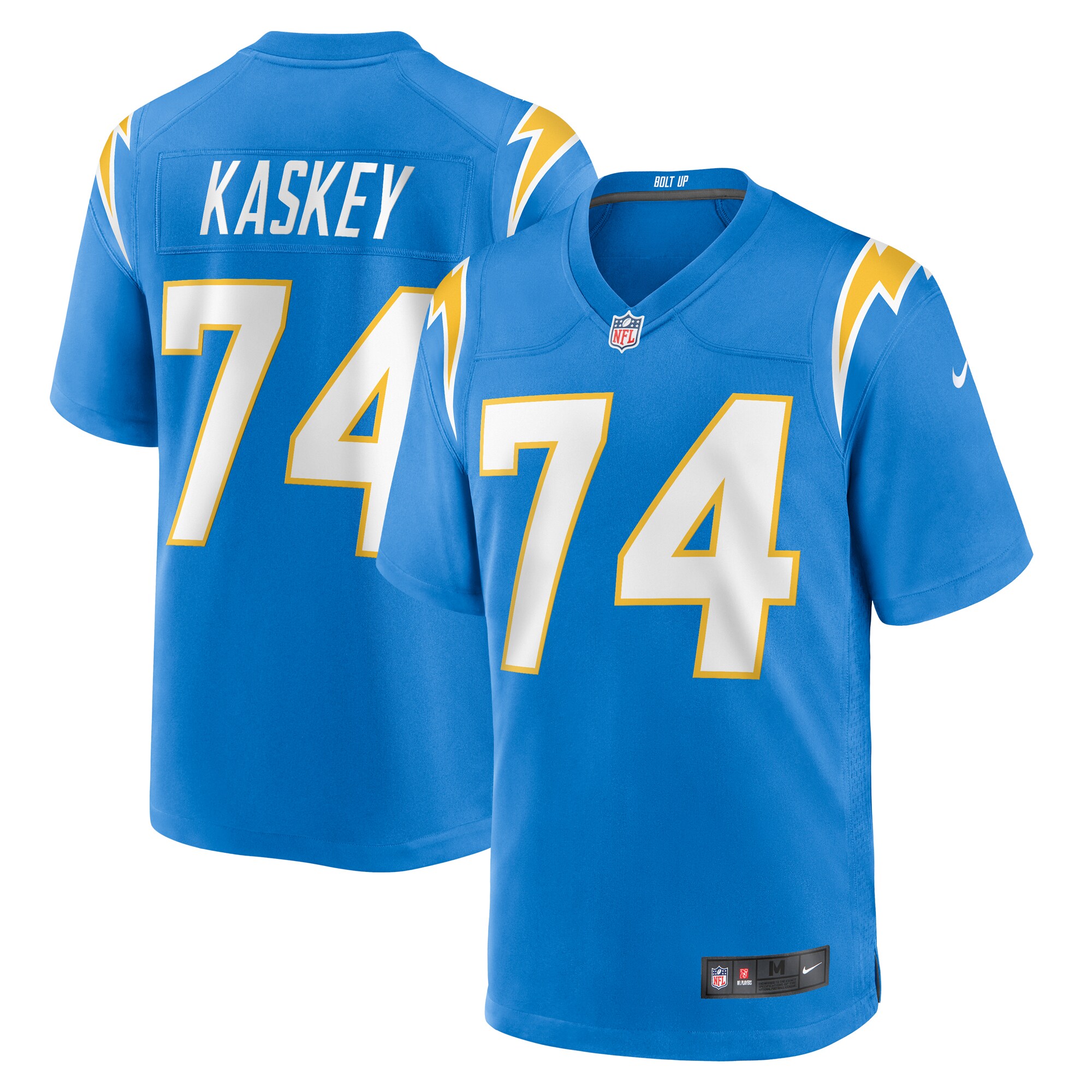 E8E5EE2D-C041-51DC-A0AA-594D9EA27697 Men's Los Angeles Chargers Matt Kaskey Nike Powder Blue Team Game Jersey