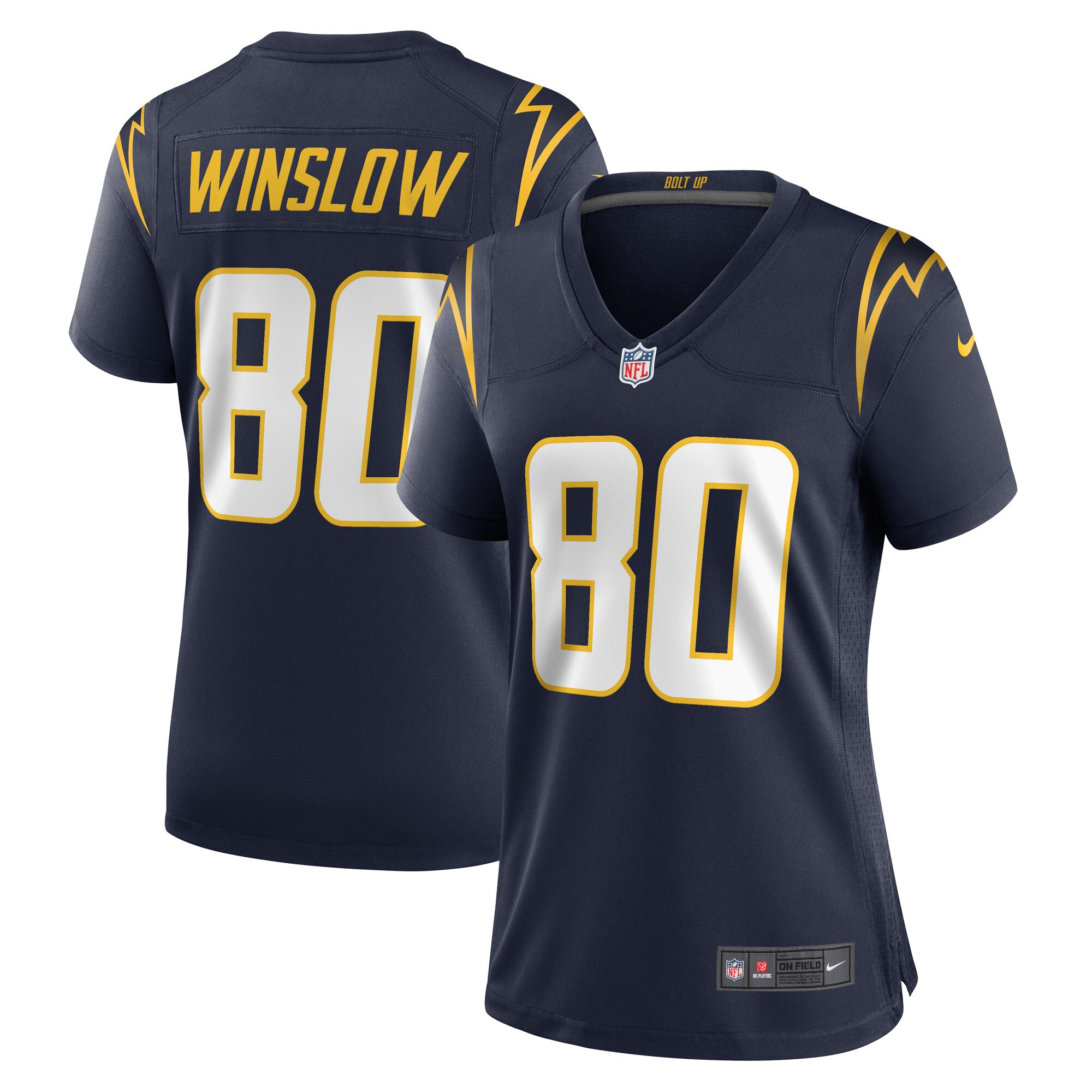 EF012ED3-9200-786D-93C0-5D34268B1282 Women's Los Angeles Chargers Kellen Winslow Nike Navy Retired Player Jersey
