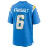 F6A5009A-7874-FE9B-0D5E-7D8D9AE40A1E Men's Los Angeles Chargers Eric Kendricks Nike Powder Blue Game Player Jersey