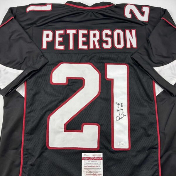 81Fc+LoZXmL._AC_SL1500_ Autographed/Signed Patrick Peterson Arizona Black Football Jersey JSA COA