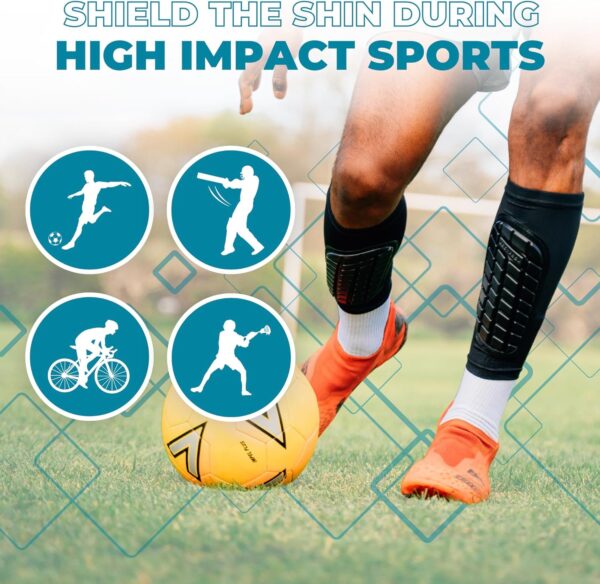81hYwalAukL._AC_SL1500_ Soccer Shin Guards Sleeves for Men, Women and Youth
