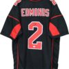 Chase Edmonds' signature black #2 custom Arizona Cardinals jersey